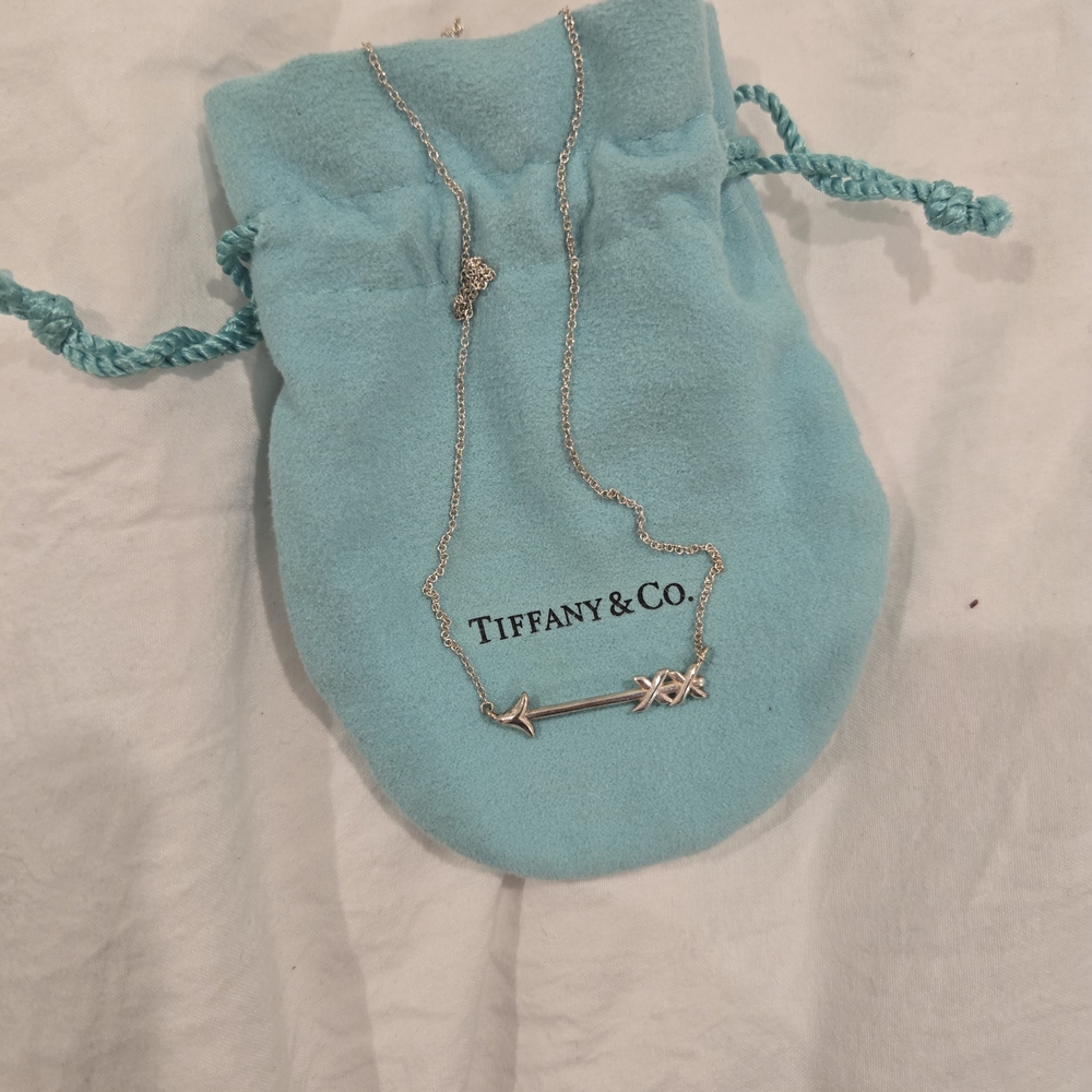 Tiffany & Co. Silver Arrow Pendant Necklace